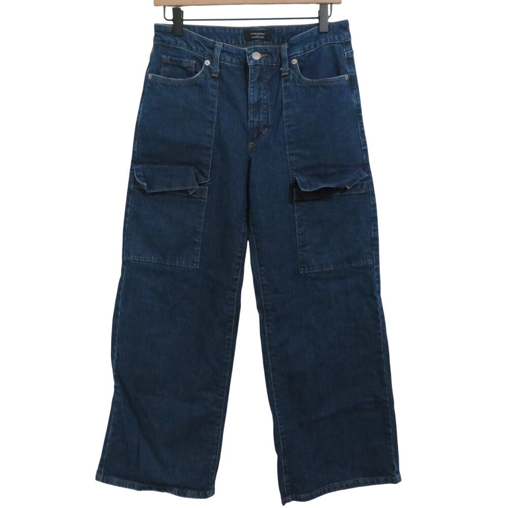 Banana Republic Womens Sz 6 Denim Mid Rise Cargo Jeans